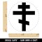 Eastern Russian Orthodox Cross Christian Religious Symbol Faith Rubber Stamp
